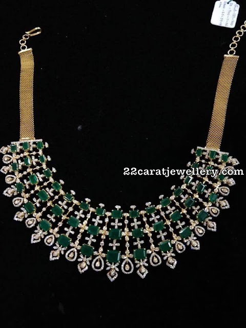 Diamond Emerald Necklace