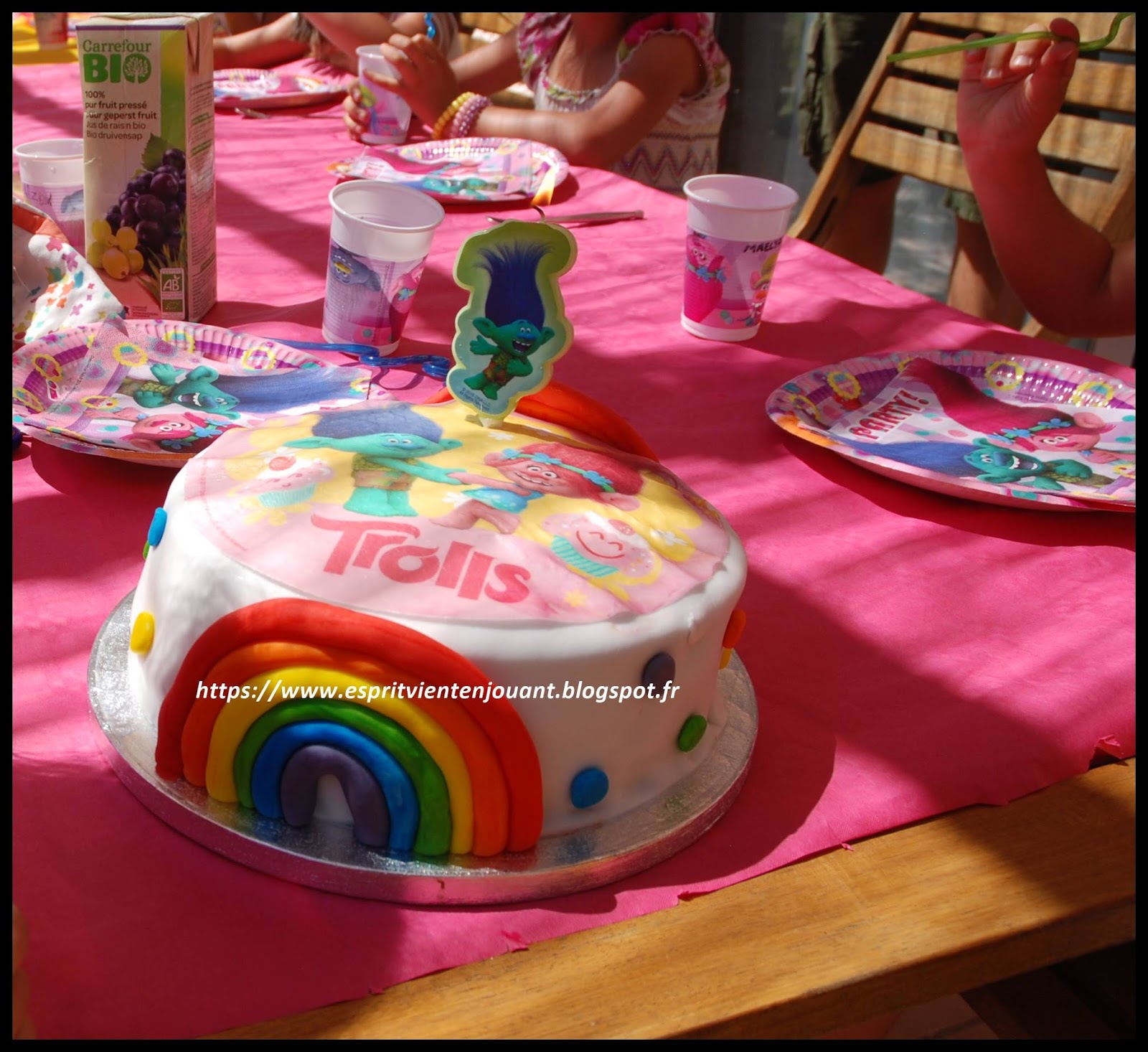 L Esprit Vient En Jouant Anniversaire Un Anniversaire A La Maison Activites Sur Le Theme Des Trolls