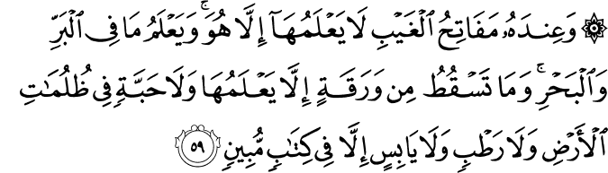 Surat Al-An'am Ayat 59