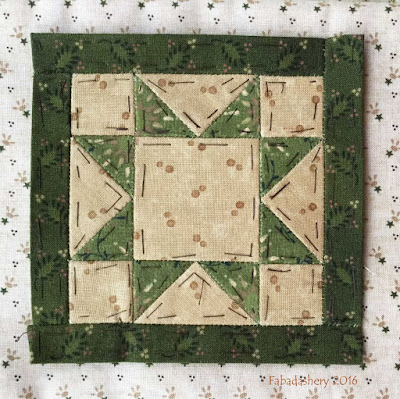 Dear Jane Quilt - Block F7 Star Struck