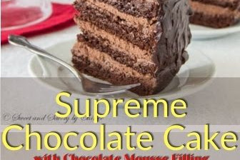 Supreme Chocolate Cake with Chocolate Mousse Filling