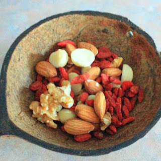 Bowl of nuts and Goji berries