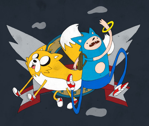 Crossover de Hora de Aventuras y Sonic