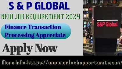 S&P Global Recruitment Drive 2024 | Finance Transaction Processing Apprentice