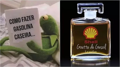 Meme do perfume com cheiro de gasolina