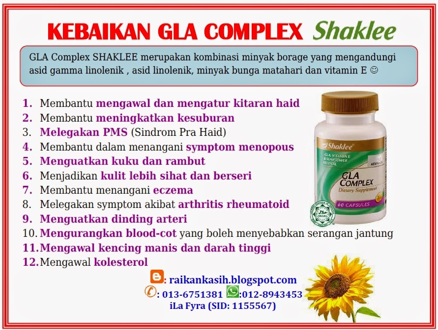 GLA SHAKLEE: Vitamin Terbaik Untuk Kesihatan Wanita | Mek ...