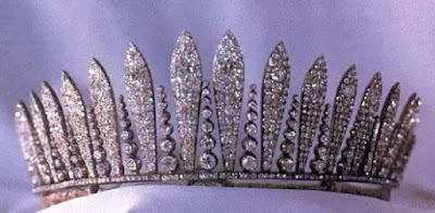 Hapsburg diamond fringe tiara