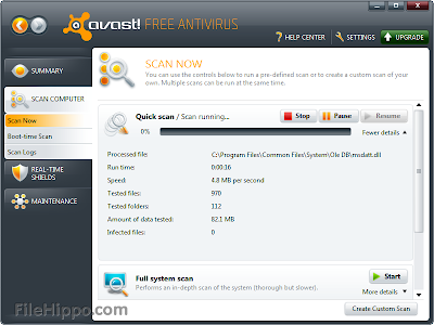 Download Gratis Avast! Free Antivirus 10.0.2208 Versi Terbaru