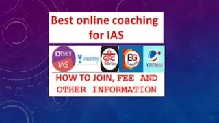 Best online coaching for IAS: Byju's, Unacademy, Drishti, EG classes and Vision IAS: how to join, fee and other information