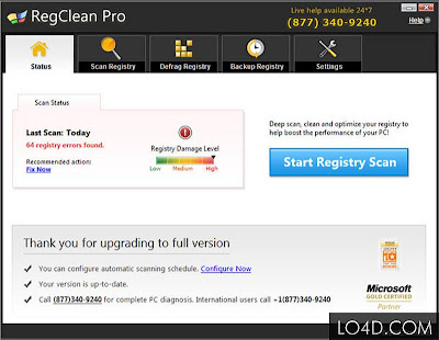 Full RegClean Pro 6.1 Screenshot