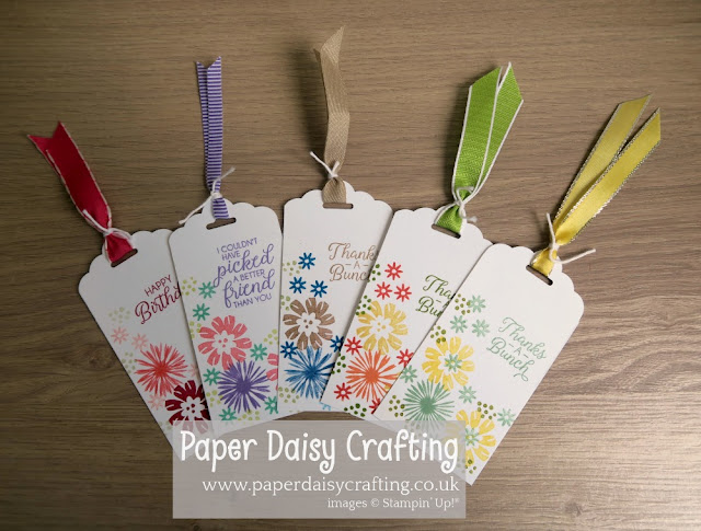 Bloom by bloom gift tags Stampin Up