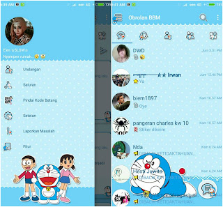 BBM Mod Nijel Doraemon Theme v3.2.0.6 Apk