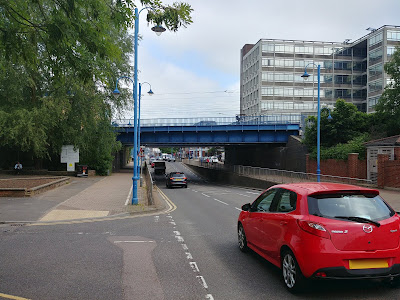 Photograph of the Darkes Lane bridge at Potters Bar station Image by the North Mymms History Project released under Creative Commons BY-NC-SA 4.0