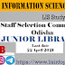 Application for the Post of JUNIOR LIBRARIAN Recruitment at Staff Selection Commission Odisha, Last date: 22 April 2021