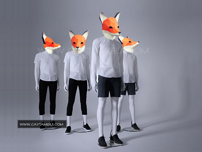 Mặt nạ đầu thú 3D - Hình cáo (Fox mask)