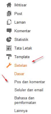 setelan blogger