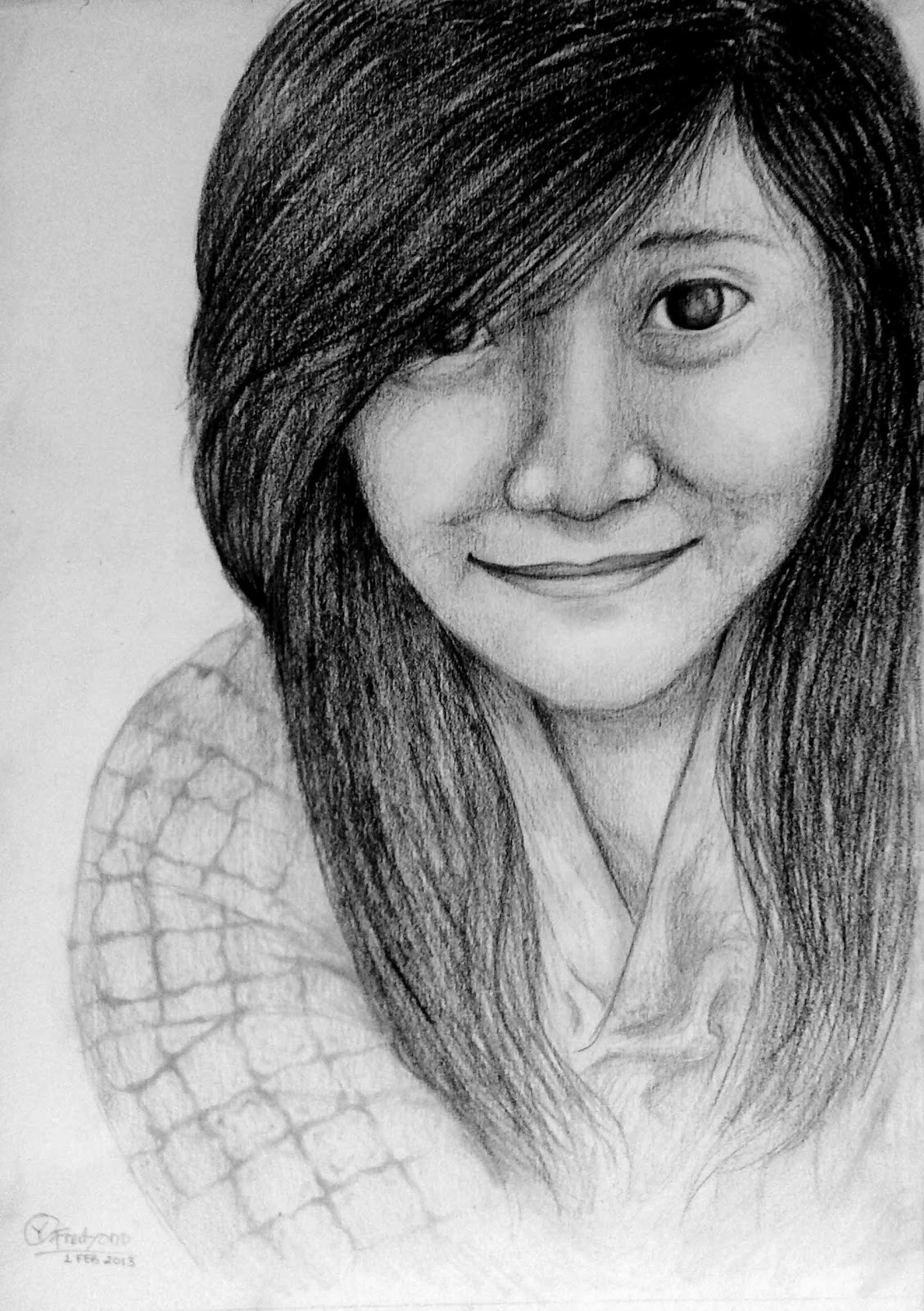 Gambar Sketsa Muka Wanita