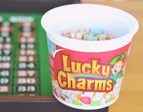 Pot of Lucky Charms cereal