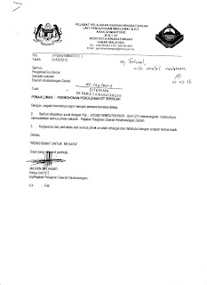 LoNgK@i_2U (*_*): SURAT RASMI DARI PPD KINABATANGAN 