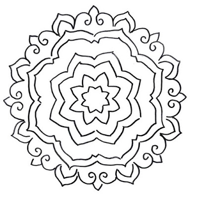 A great mandala to practice your painting skills 