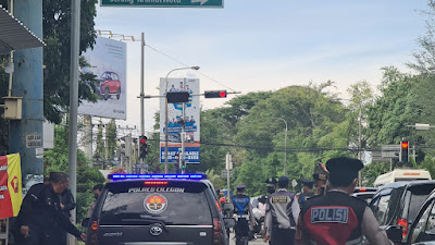 Amankan Jalur Wisata, Personel Ditsamapta Polda Banten Laksanakan Gatur di Pospam PCI