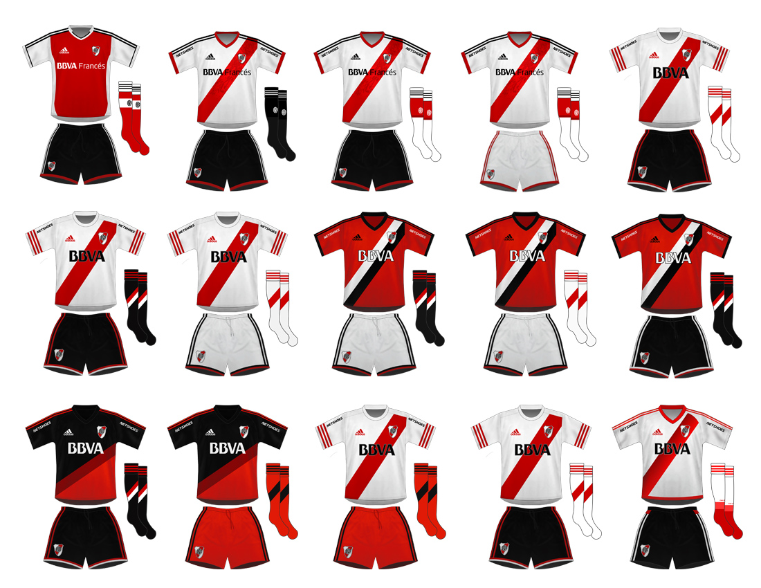 El Blog De Gama Cero Por Gonzalo Esteban Parada River Plate Todas Las Camisetas De Su Historia 1904 2016