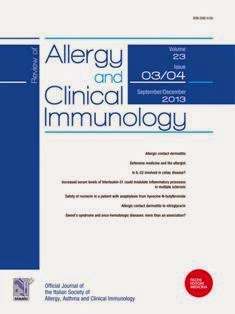 Review of Allergy and Clinical Immunology 2013-03/04 - September & December 2013 | ISSN 2282-5126 | TRUE PDF | Trimestrale | Professionisti | Medicina | Salute | Allergologia | Immunologia
La rivista della Società Italiana di Allergologia, Asma e Immunologia Clinica (SIAAIC) ha progressivamente assunto un ruolo di primo piano nello scenario dell’aggiornamento dedicato alla vasta realtà delle malattie allergologiche ed immunologiche, che negli ultimi anni si stanno rivelando ad alto impatto clinico e sociale.
Prima del 2012 si chiamava Giornale Italiano di Allergologia e Immunologia Clinica ed era edita sia in italiano che in inglese.