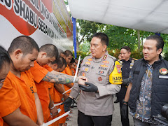 Pemusnahan Barang Bukti Narkoba Jaringan Internasional, Kapolda Riau : Sikat Habis Kampung Narkoba