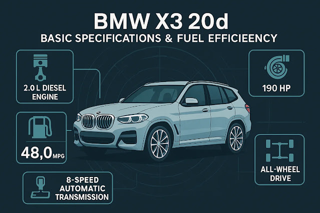 BMW X3 20dの基本スペックと燃費性能とは