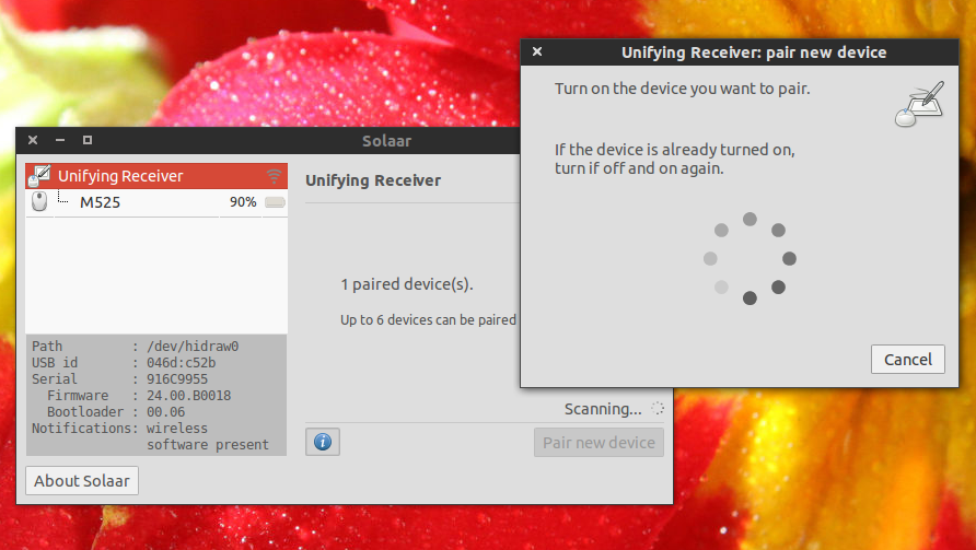 Pair Logitech Unifying Receiver Devices In Linux With Solaar Web Upd8 Ubuntu Linux Blog