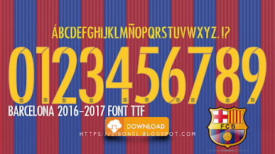 Barcelona 2016-2017 Font TTF