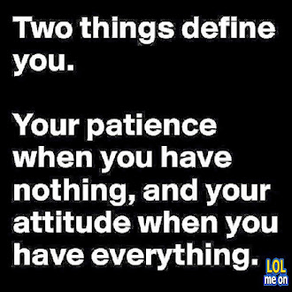 Two things define You