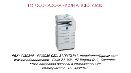 FOTOCOPIADORA RICOH AFICIO  2020D