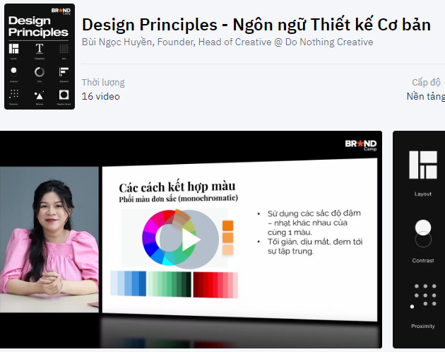 Chia Sẻ Khóa Học Design Principles Ngôn ngữ Thiết kế Cơ bản