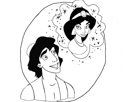 Desenhos para colorir da Jasmine – Imagens para Imprimir