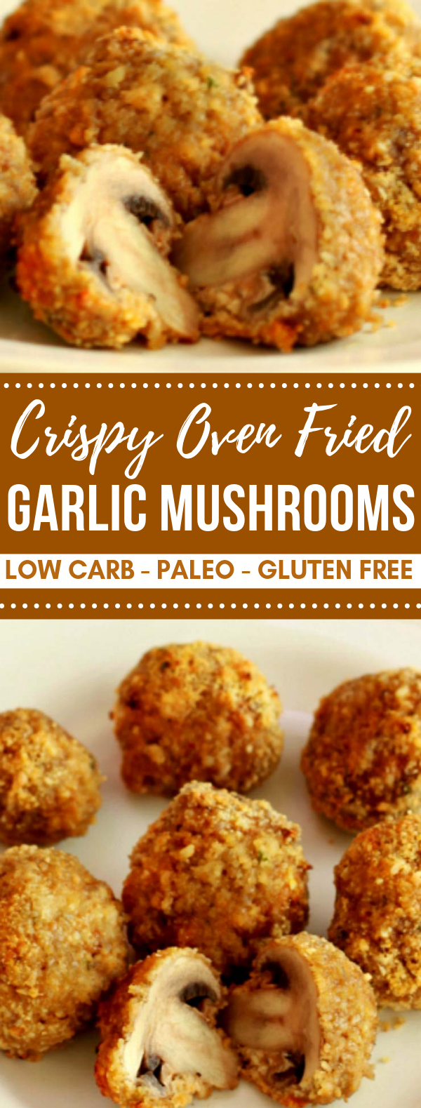 CRISPY OVEN FRIED GARLIC MUSHROOMS #healthydiet #lowcarb