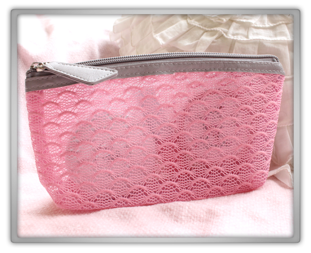 Etude House Pouch Hoarder Haul Review pink hot pouch mesh leather wanna be sweet lace bag pencil case