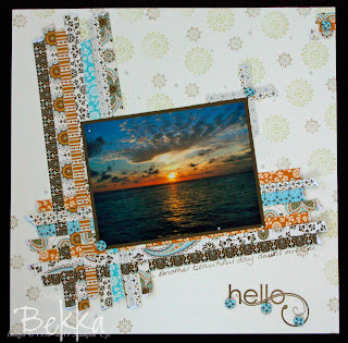 Meru Sunrise Page using Spice Cake Papers