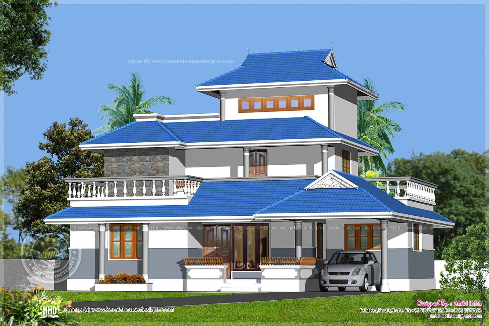 Kerala model  home  design in 1329 sq feet Home  Kerala Plans 