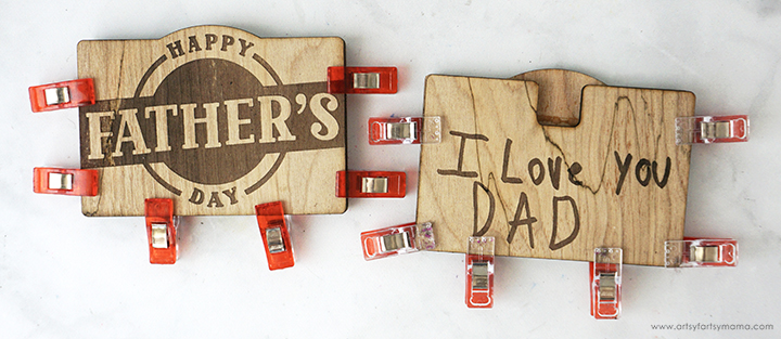 Father's Day Wooden Gift Card Holder