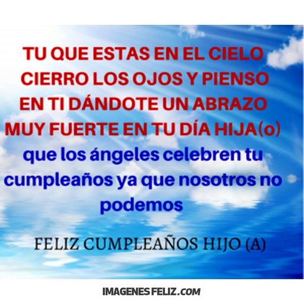 Feliz Cumpleaños Hijo 💥【 IMÁGENES Feliz Cumpleaños