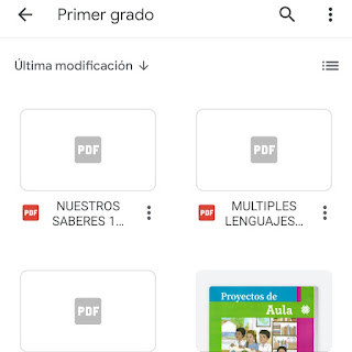 Libros de texto primer grado