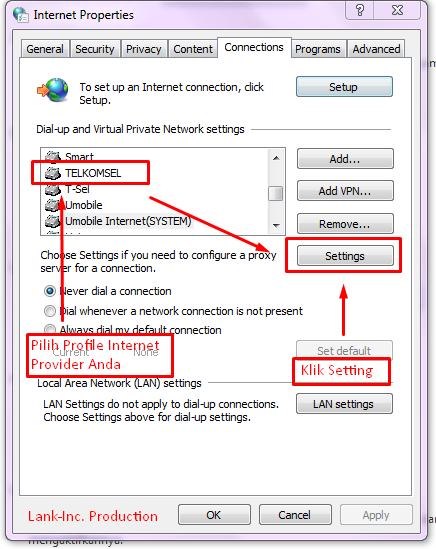 Cara Setting Proxy D