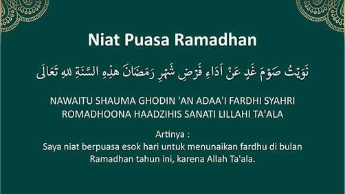 Niat Puasa Ramadhan