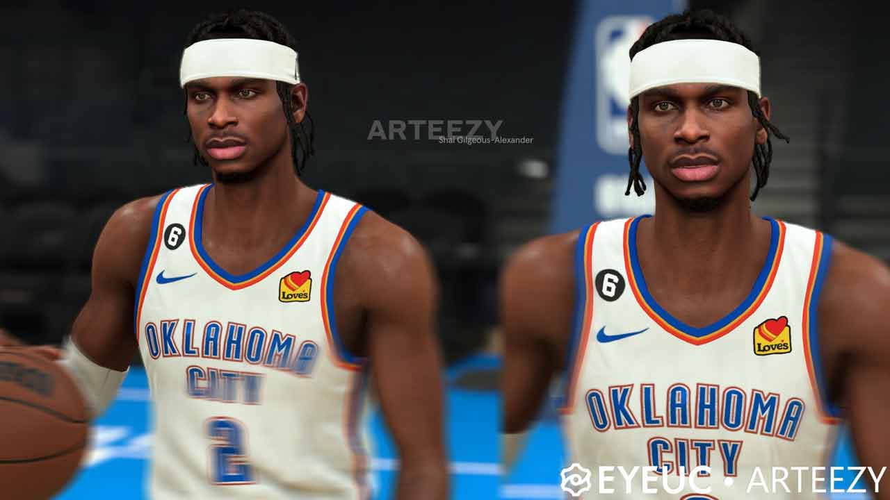 NBA 2K23 Shai Gilgeous-Alexander Cyberface & Body Update