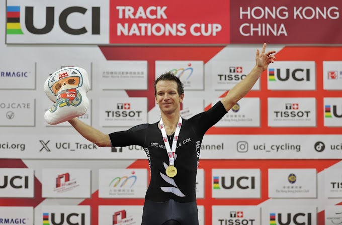 Aaron Gate se hace con la medalla de oro en el ómnium de Hong Kong