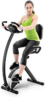 Marcy NS-653 Foldable Recumbent Exercise Bike with High Back Seat, features reviewed include 8 magnetic resistance levels, adjustable height seat, LCD monitor, folding frame