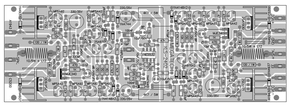 DK Tech PCB  Audio Power  AMPLIFIER  POWER  AMPLIFIER 