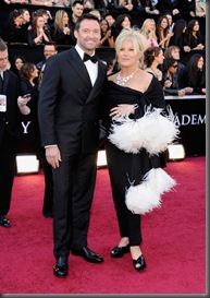 Actor Hugh Jackman and wife Deborra-Lee Furness arrive at the 83rd Annual Academy Awards held at the Kodak Theatre on February 27, 2011 in Hollywood, California.