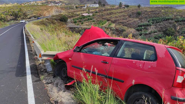 Accidente de un vehículo en La Grama